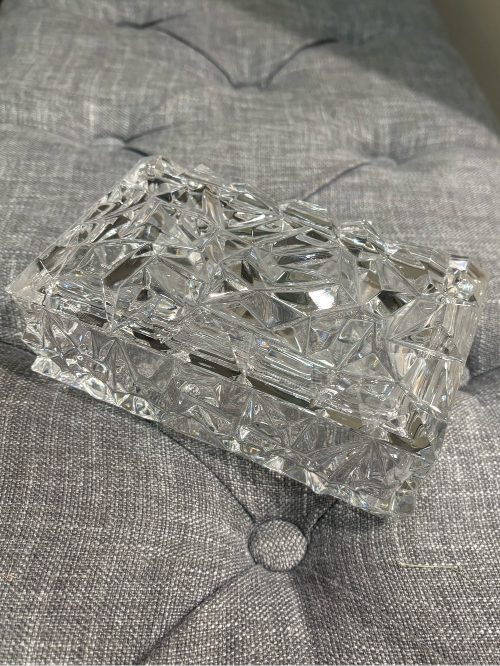 Vintage Tiffany & Co. Rock Cut Crystal Jewlery Box
Excellent Condition - Picture 7 of 13